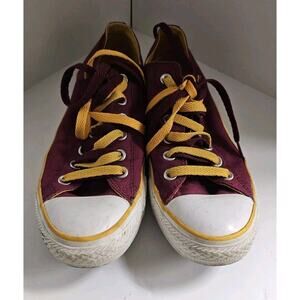 Yellow and Maroon Converse low top ASU colors Size 8 In Women's